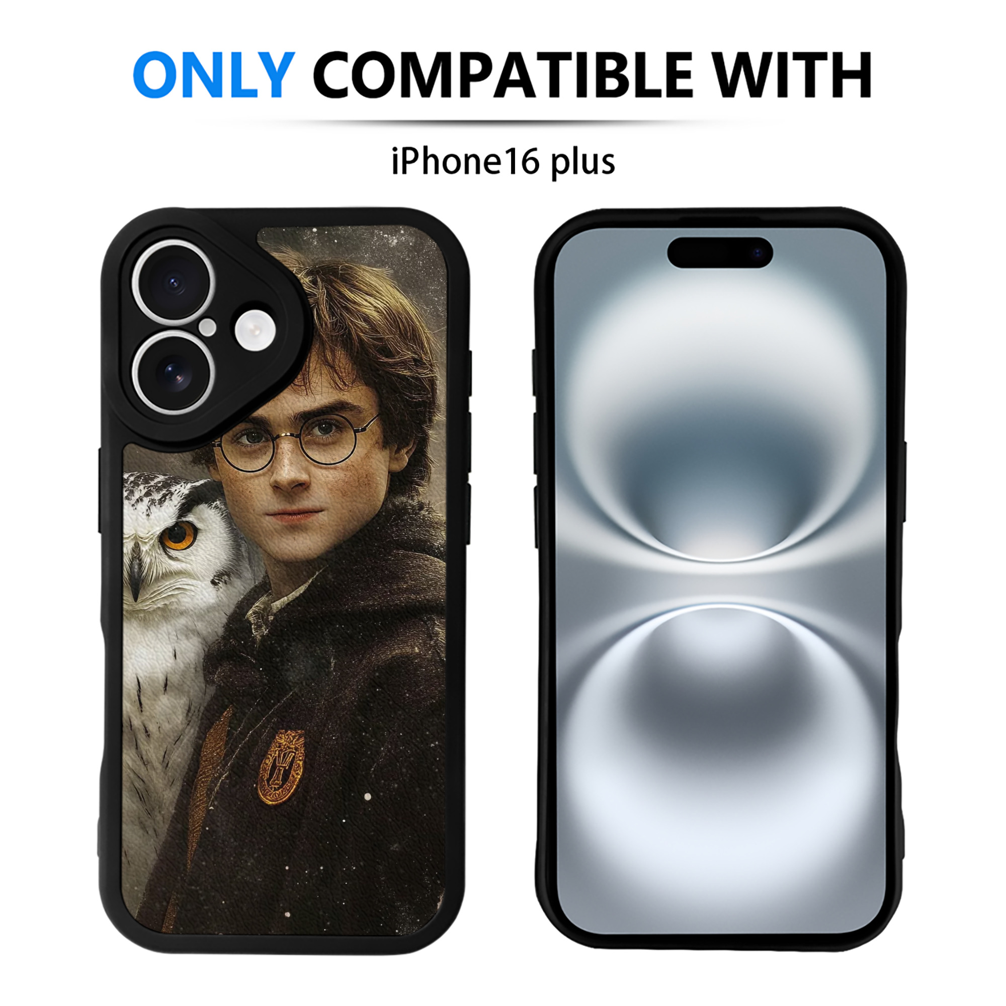 （画像用） Harry Potter ハリー・ポッターシリーズ 【iPhone 16シリーズ対応】シリコンスマホケース（レザー調） 材質：シリコン